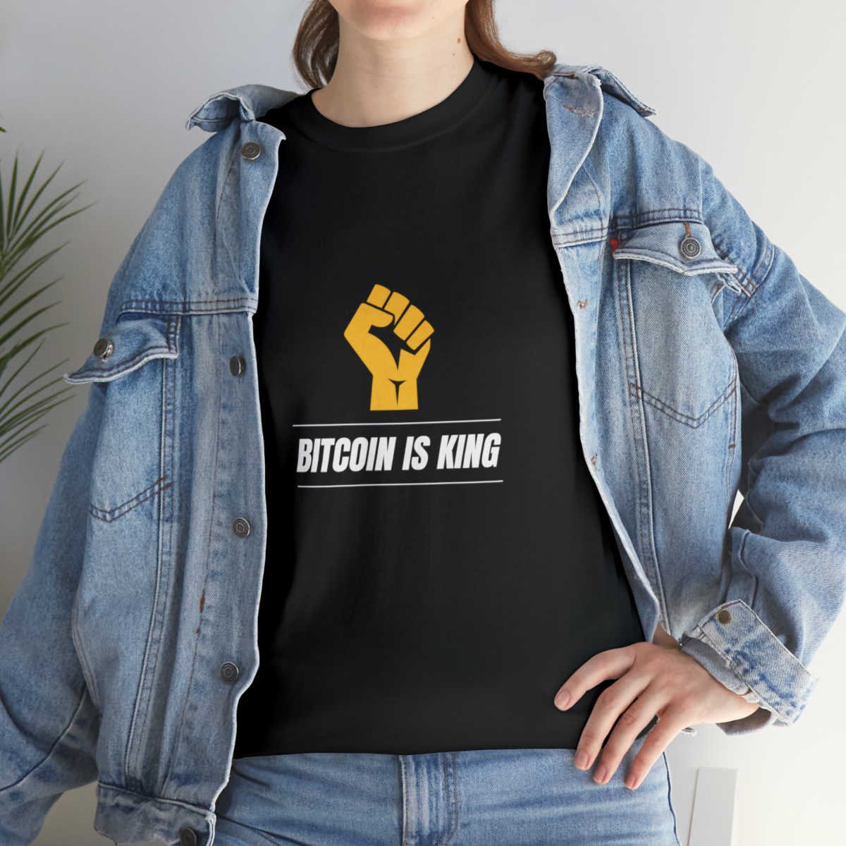 Bitcoin Is King Cotton Shirt